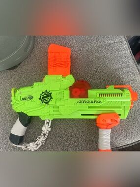 Nerf ReVReaper Blaster in Bright Green and Orange